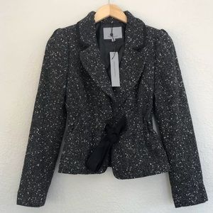 Classiques entier tweed blazer jacket bow 4
